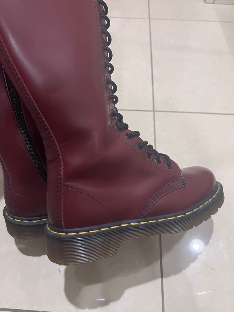 Dr. Martens バーガンディ ロングブーツ UK4