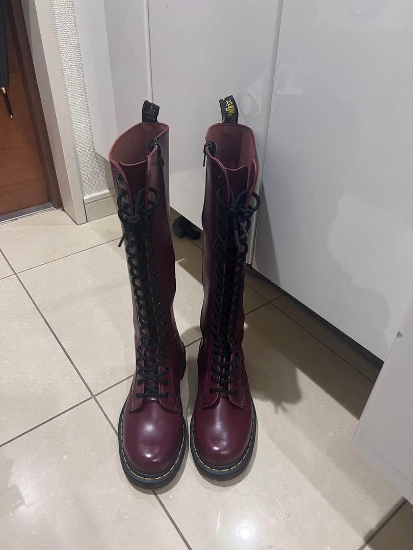 Dr. Martens バーガンディ ロングブーツ UK4