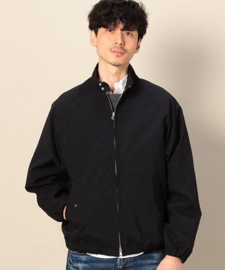 BEAUTY & YOUTH ナイロン スウィングトップ L ブラック