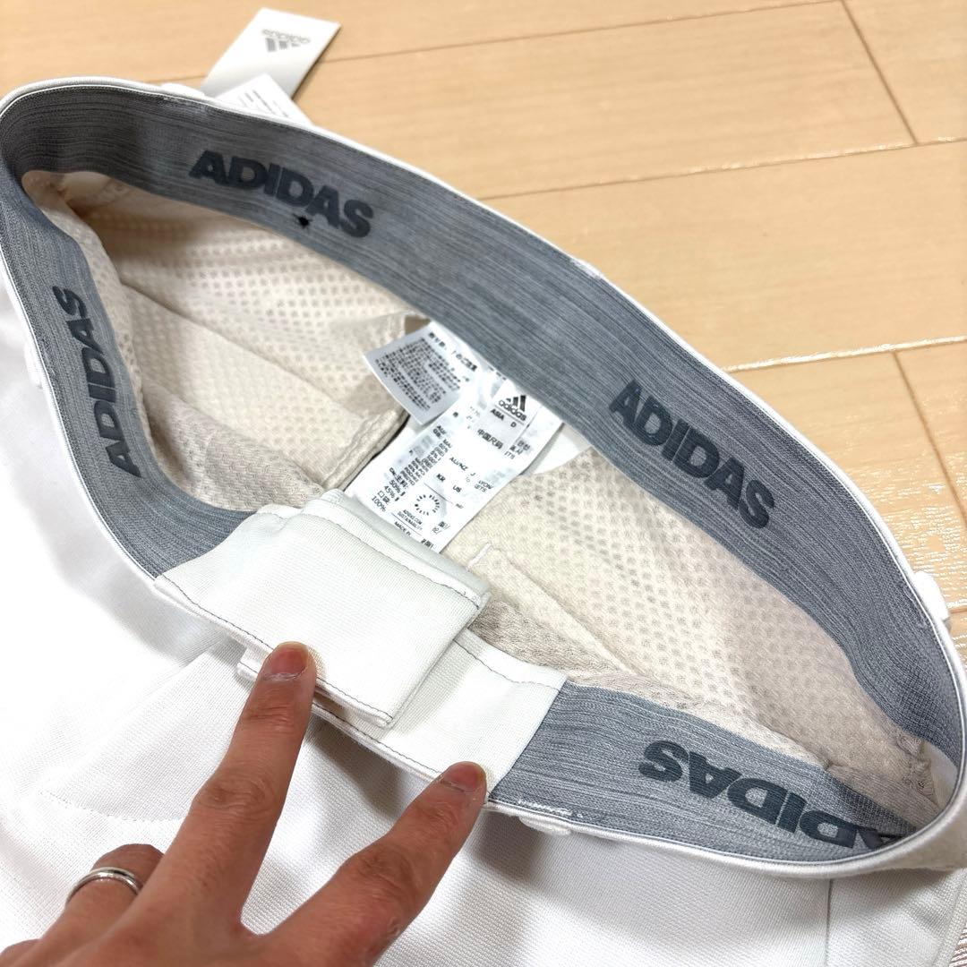 新品 タグ付き adidas ゴルフ パンツ メンズ ホワイト