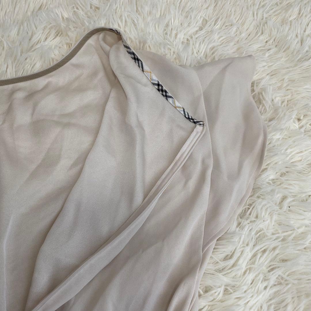 BURBERRY BLUE LABEL ノースリーブドッキングワンピース フリル
