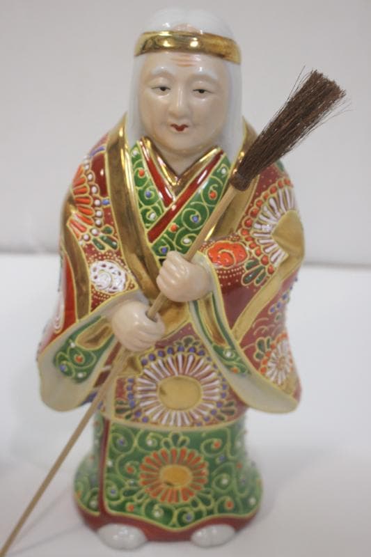 ◆九谷焼　大きめな高砂人形　夫婦円満　縁起物　工芸品