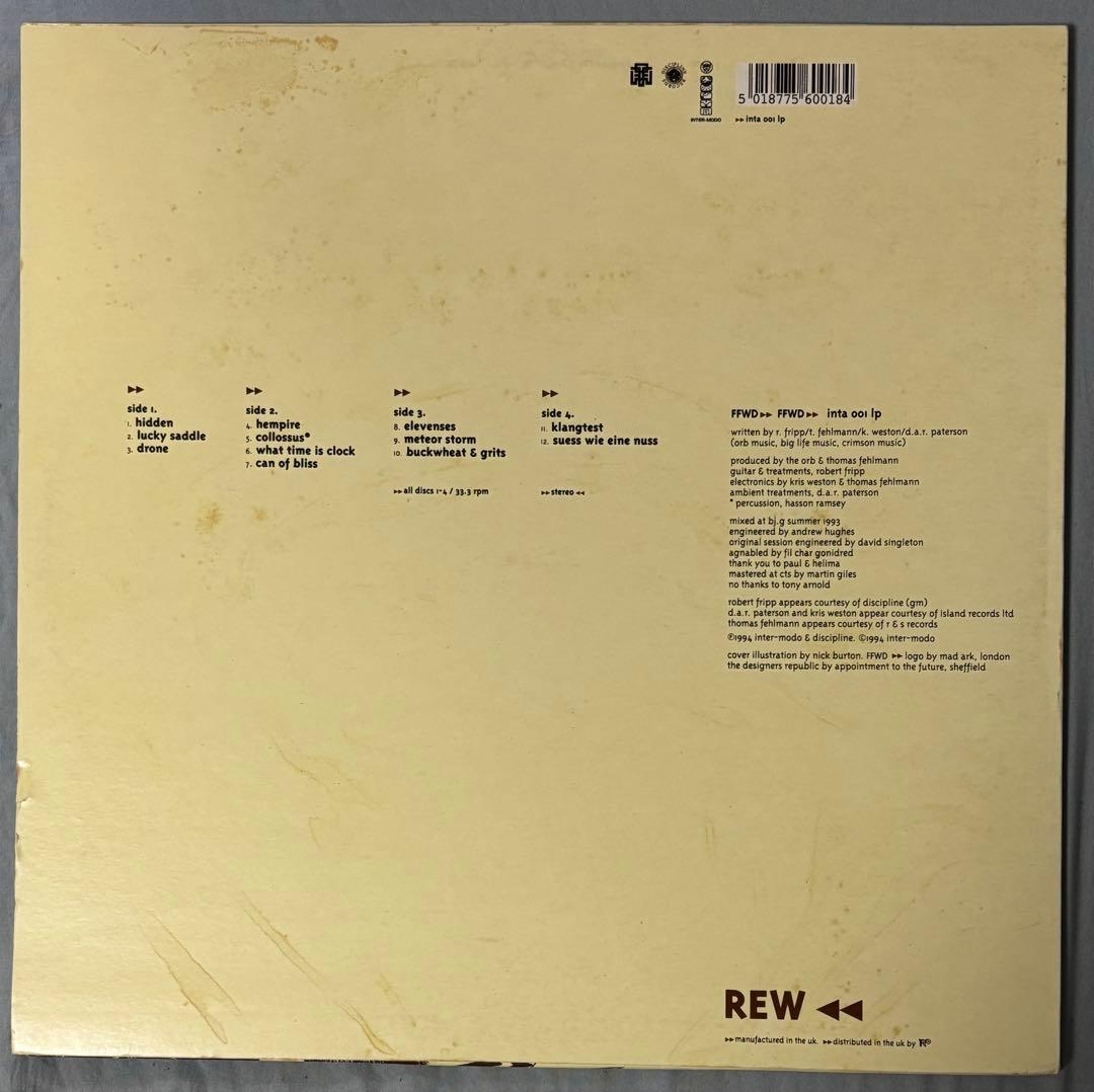 洋楽 FFWD Orb Thomas Fehlmann Robert Fripp