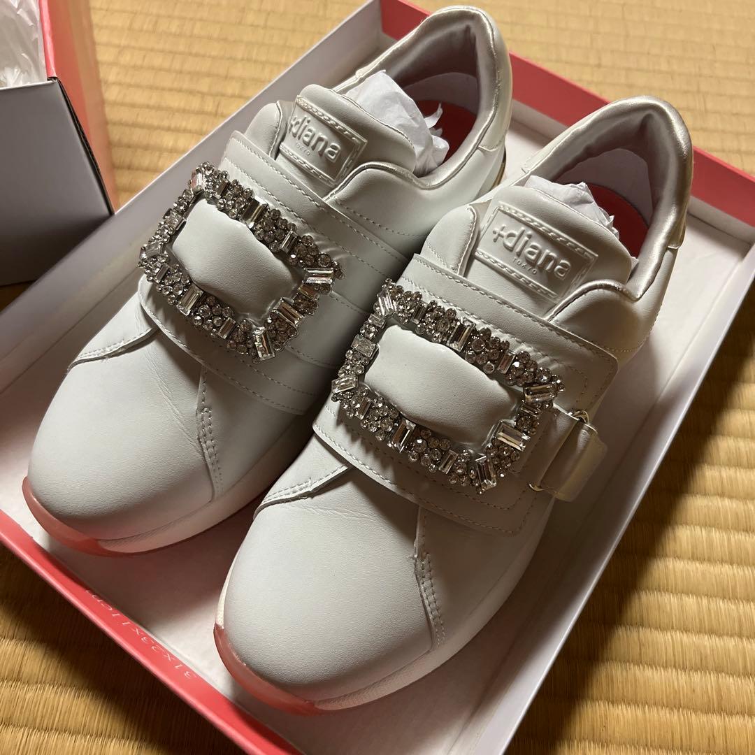 【美品】ダイアナ　ゴルフシューズ　ホワイト