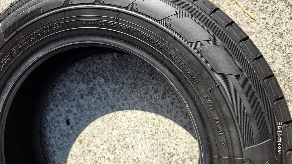 送料込み【新車外し4本】145/80R13 82/80N LT