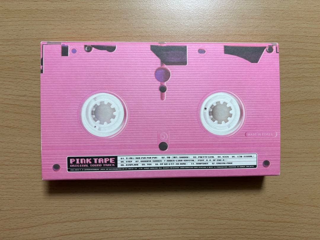 f(x) pinktape CDアルバム　クリスタル　トレカ付