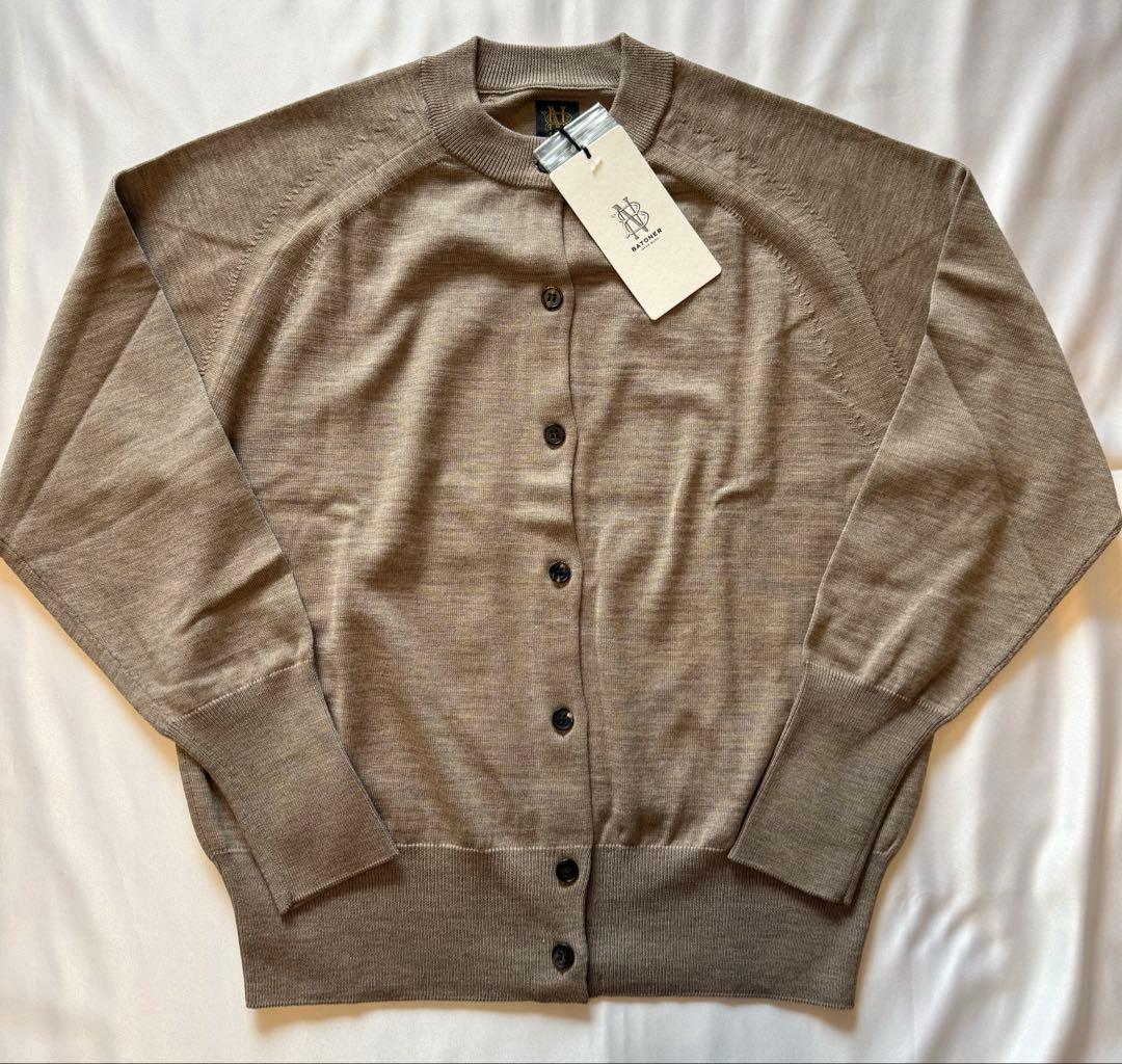 新品未使用バトナー カーディガン BEIGE サイズ1