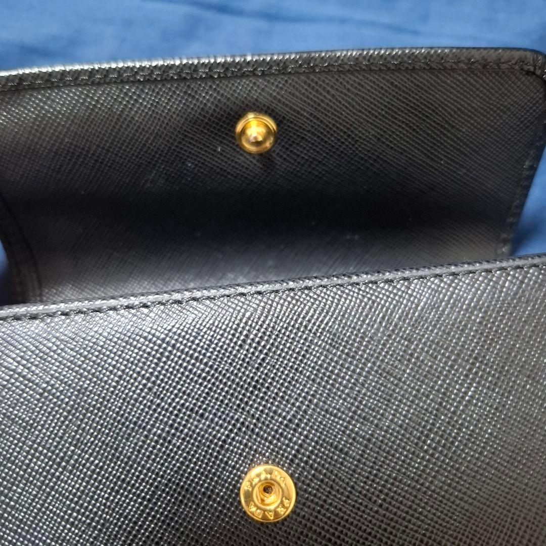 PRADA ブラック 三つ折り財布 箱付き