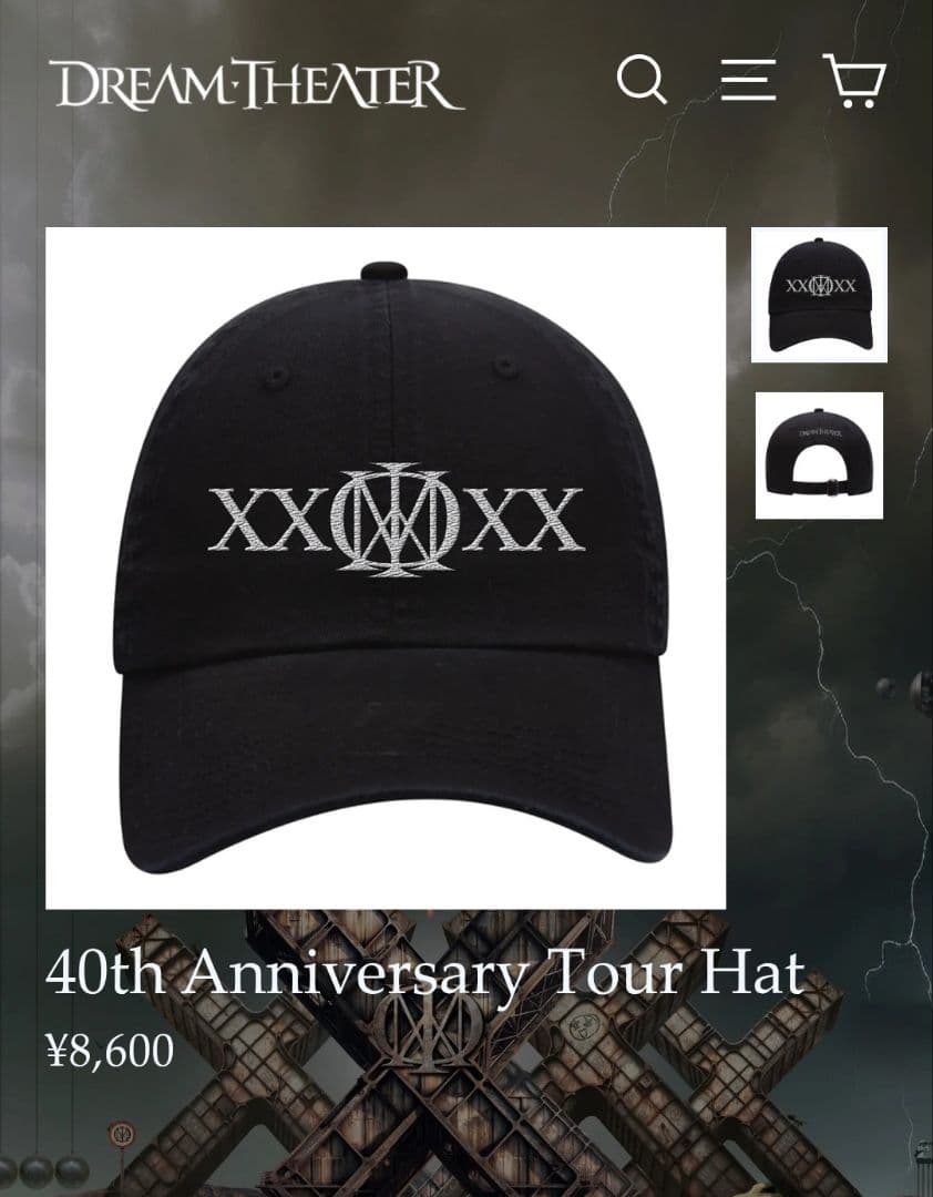 Dream Theater 40周年ツアー キャップ