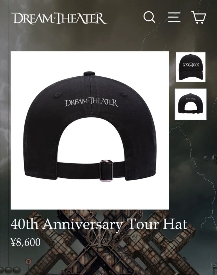 Dream Theater 40周年ツアー キャップ