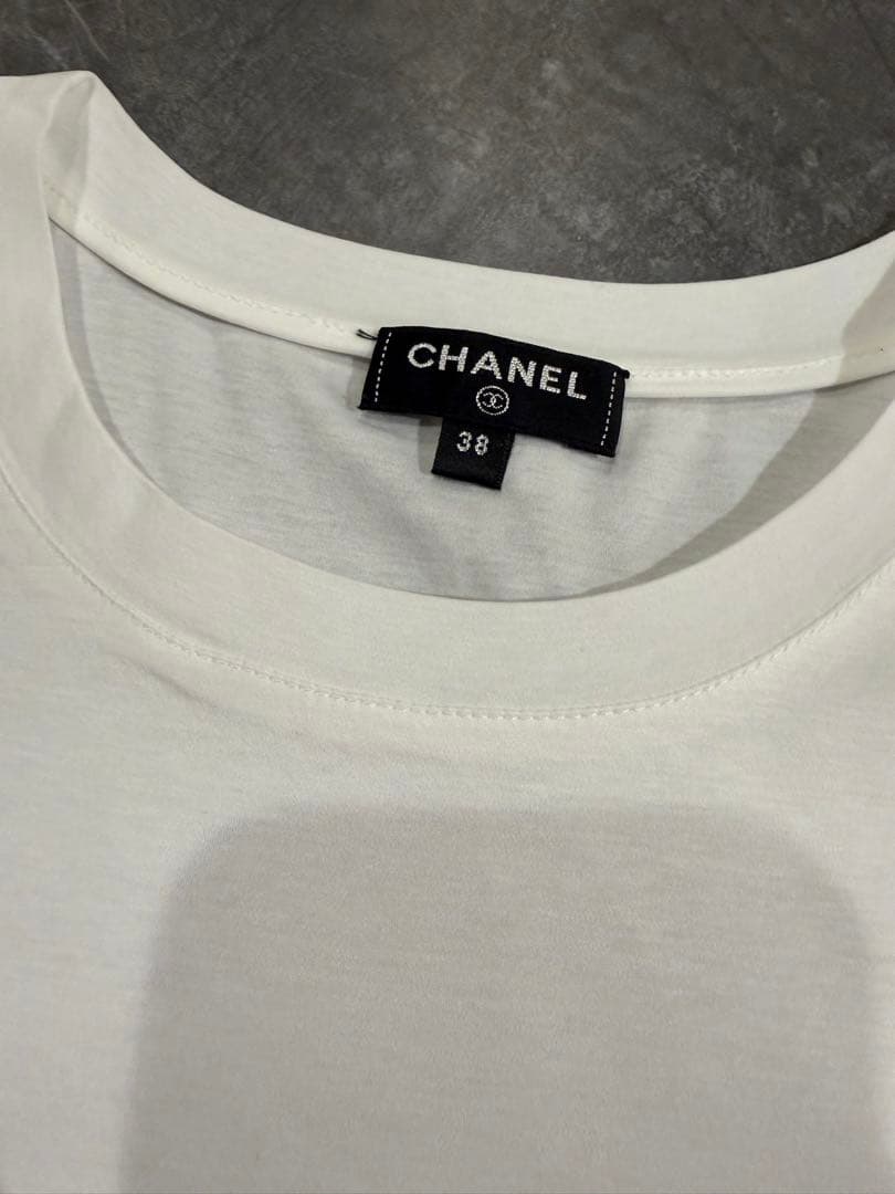 CHANELシャネル ガブリエルシャネル ロゴTシャツ38 正規品 美品トップス