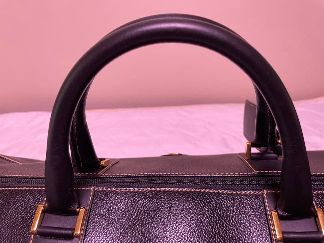 超美品dunhillダンヒルオールレザーボストンバックブラック　ほぼ未使用商品