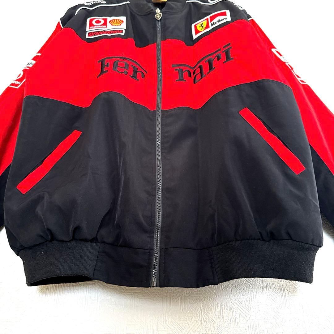 希少 90s フェラーリ ミハエルシューマッハ ブルゾン マルボロ 古着