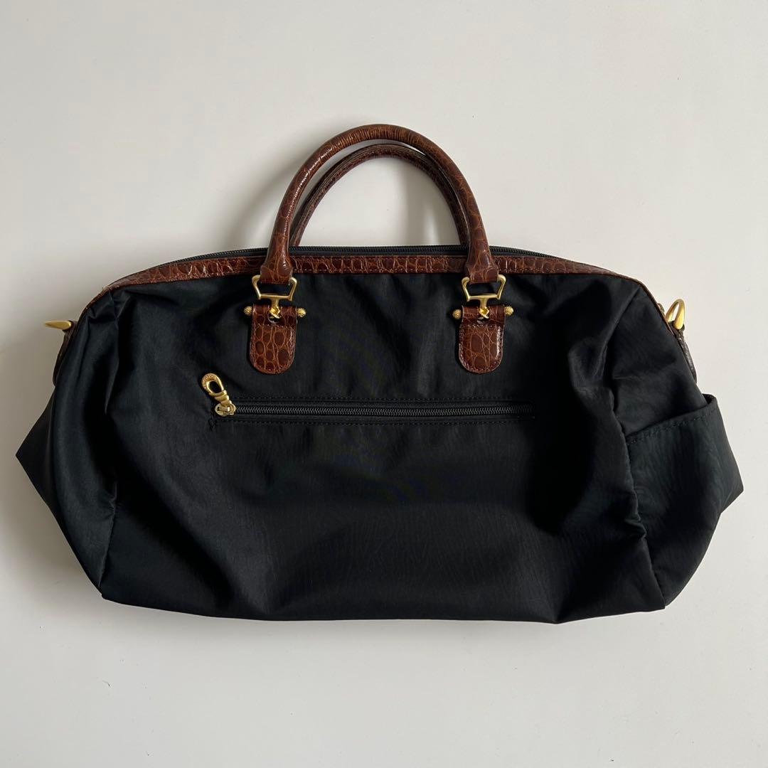 バッグ BALENCIAGA BB CROCO MINI BOSTON BAG