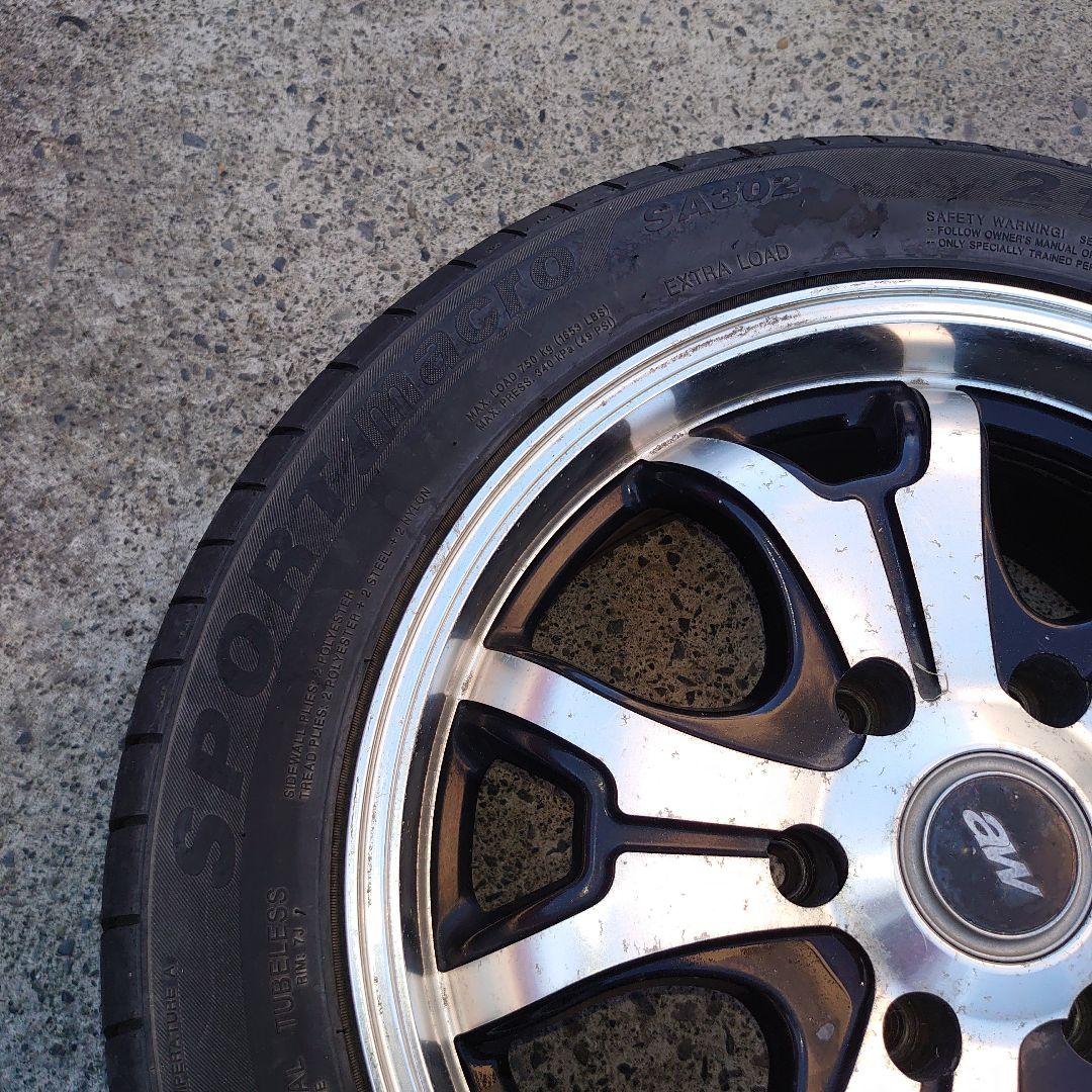 ま*ん様 ハイエース/キャラバン　215/55R17 5スポークホイール4本セッ