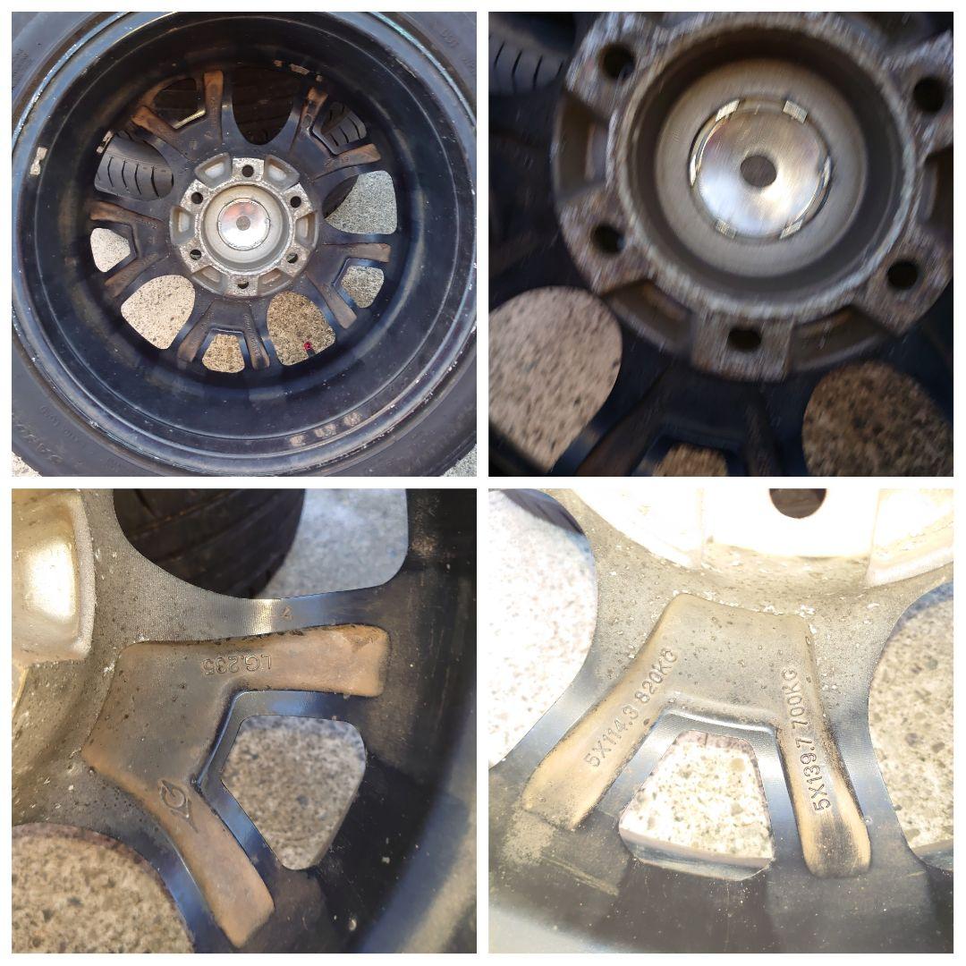 ま*ん様 ハイエース/キャラバン　215/55R17 5スポークホイール4本セッ