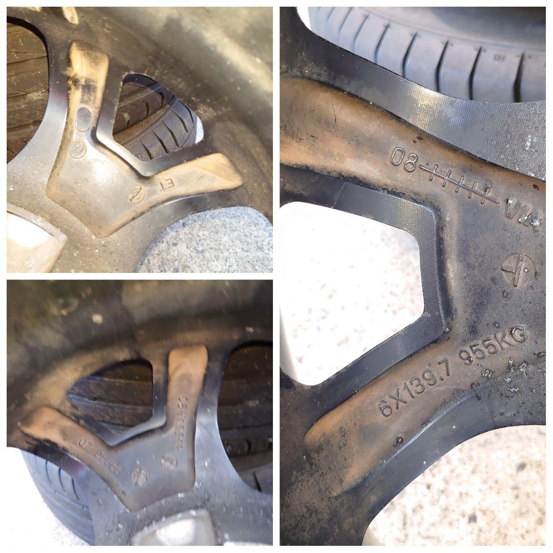 ま*ん様 ハイエース/キャラバン　215/55R17 5スポークホイール4本セッ
