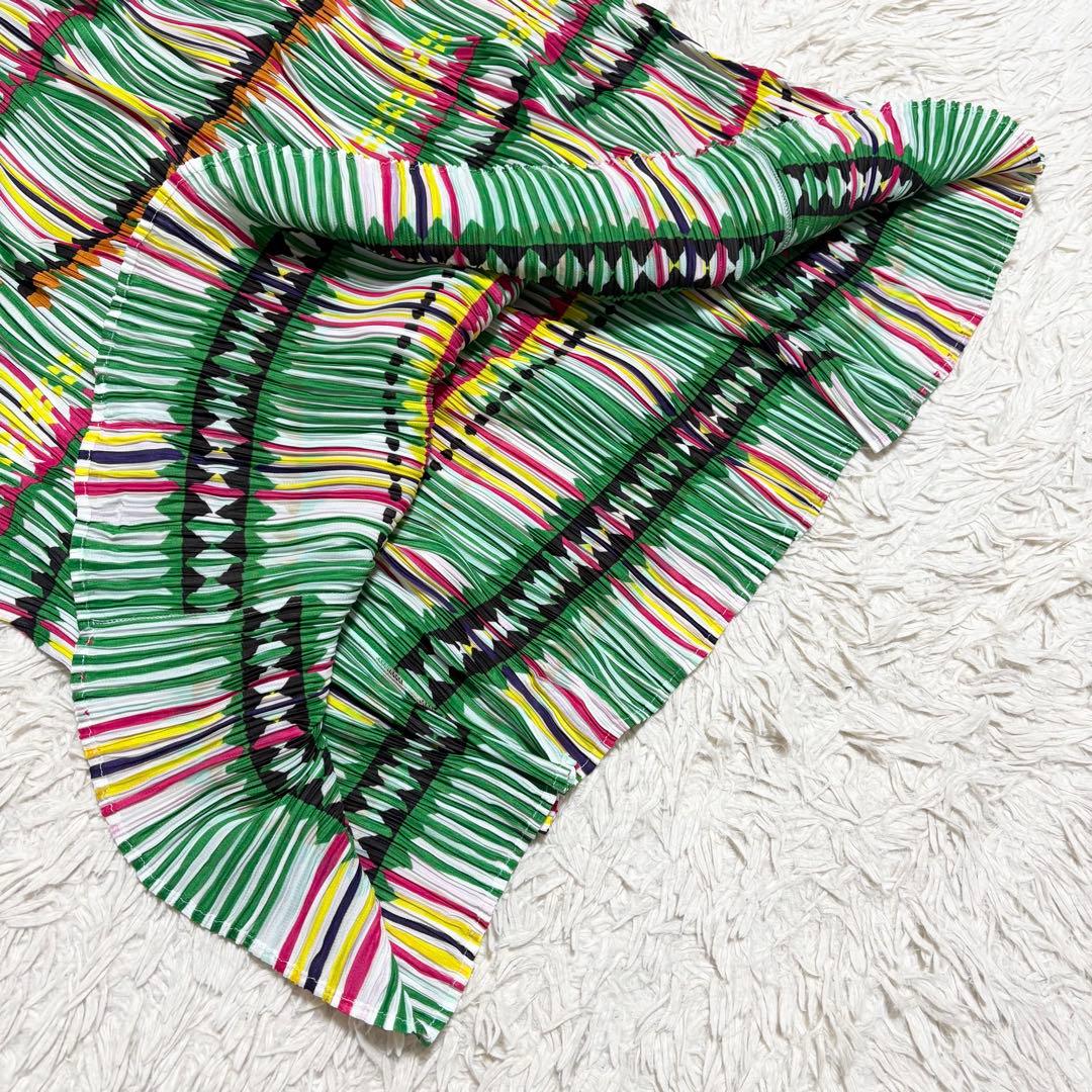 大きいサイズ✨美品 PLEATS PLEASE ロングスカート 伸縮性 2XL