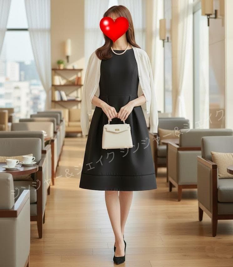定価14万 最安値 FOXEYフォクシー シルクウールワンピ ダークグレー 40