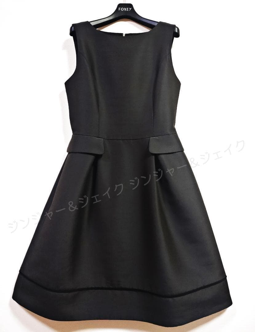 定価14万 最安値 FOXEYフォクシー シルクウールワンピ ダークグレー 40
