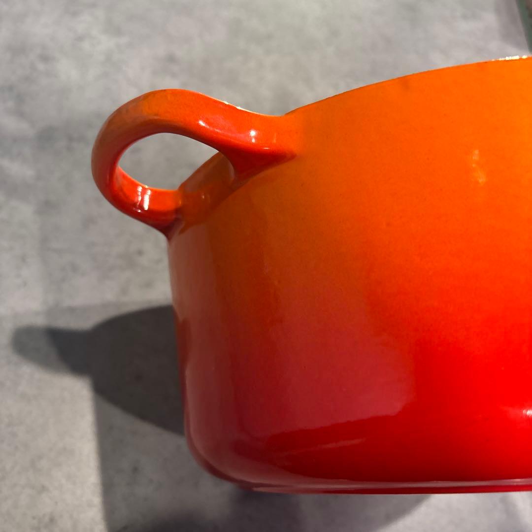 LE CREUSET ルクルーゼ★24cm両手鍋オレンジ