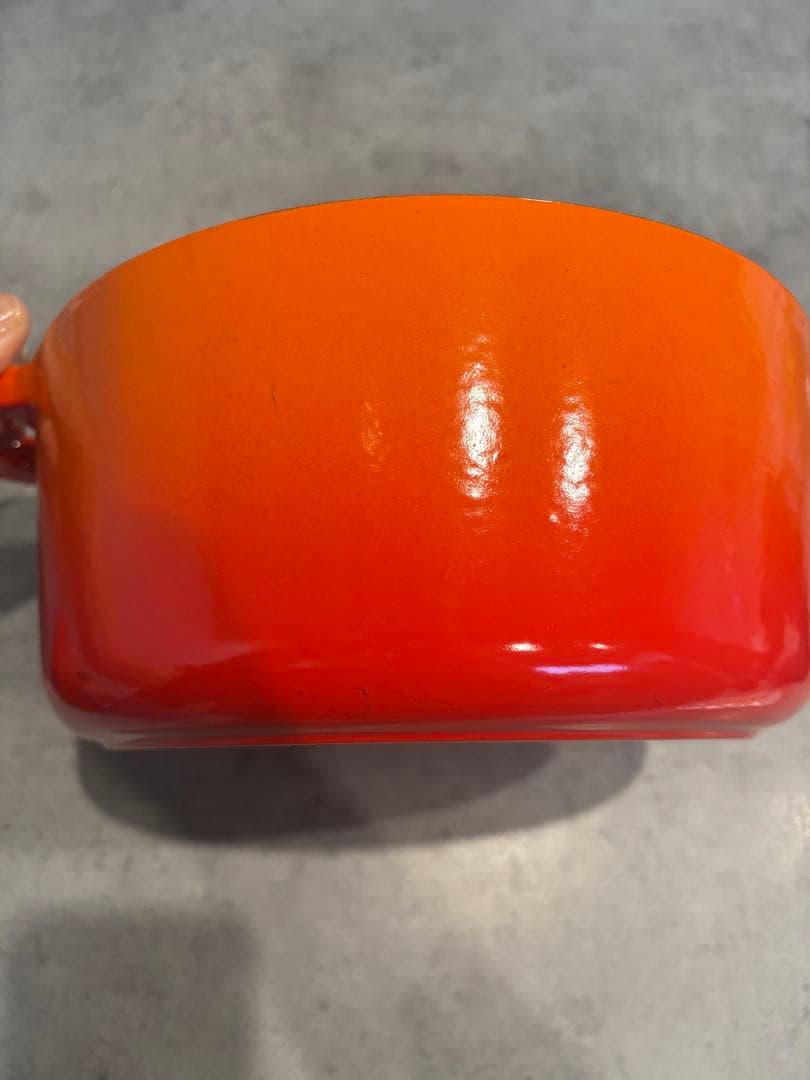 LE CREUSET ルクルーゼ★24cm両手鍋オレンジ