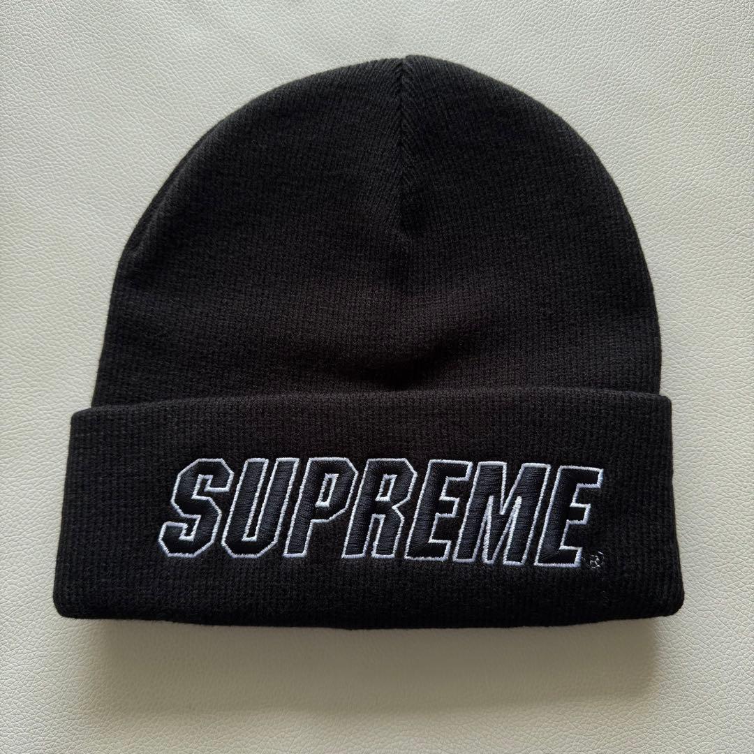 Supreme Slant Beanie ビーニー　ブラック　ニット帽　帽子