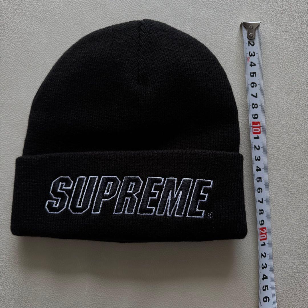 Supreme Slant Beanie ビーニー　ブラック　ニット帽　帽子