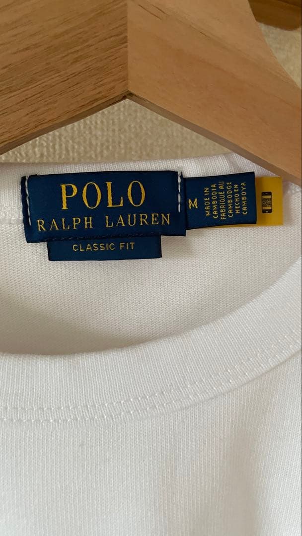 【新品】Polo Ralph Lauren 長袖Tシャツ M ホワイト