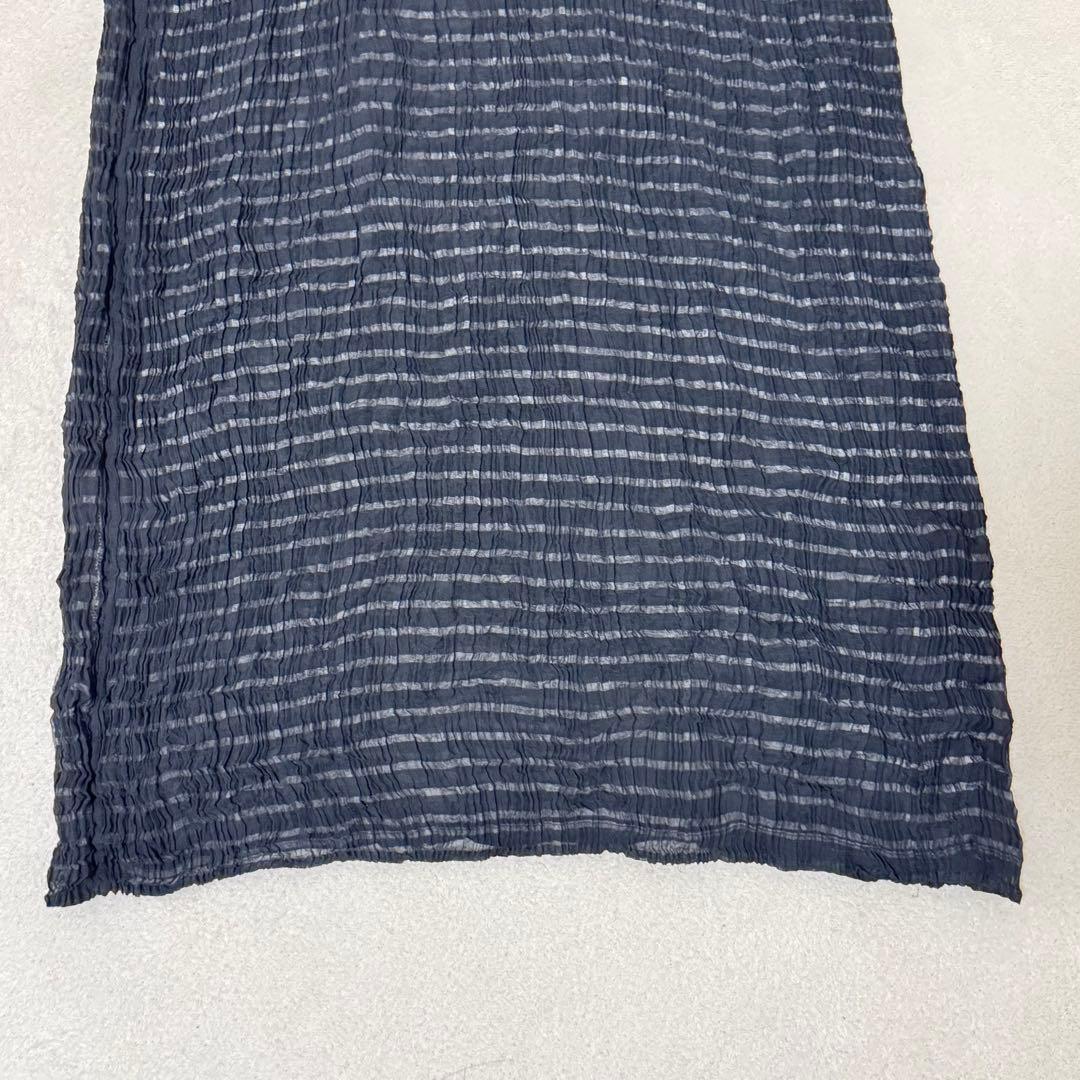 ISSEY MIYAKE プリーツ　ロングスカート　リバーシブル　ブラック