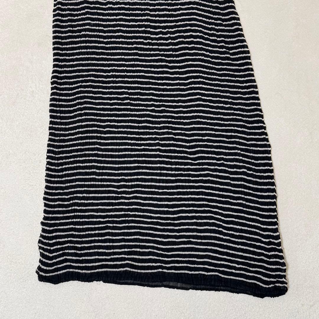 ISSEY MIYAKE プリーツ　ロングスカート　リバーシブル　ブラック