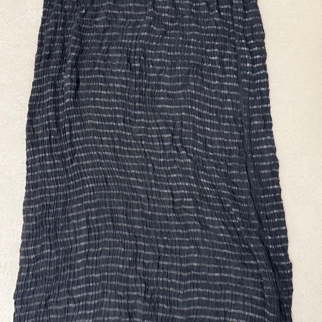 ISSEY MIYAKE プリーツ　ロングスカート　リバーシブル　ブラック