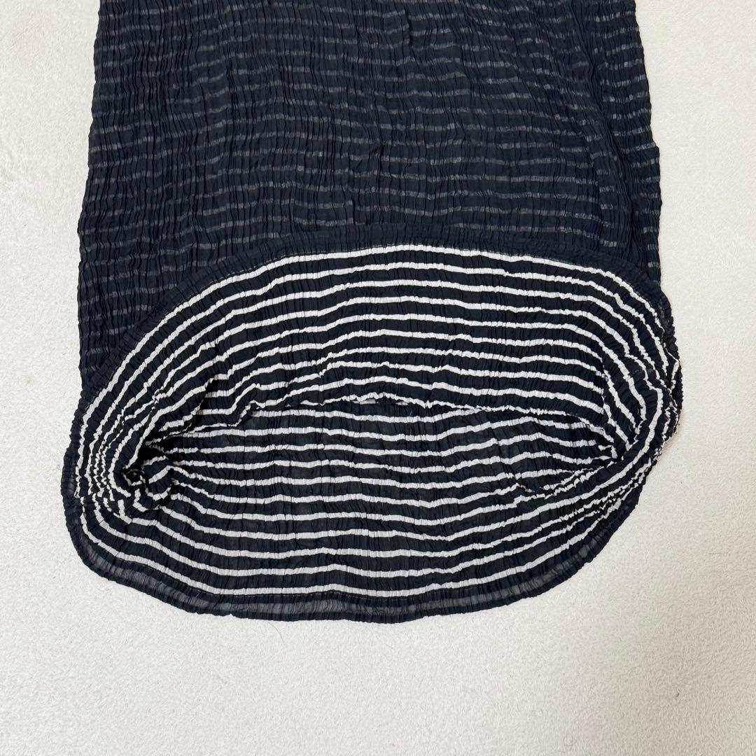 ISSEY MIYAKE プリーツ　ロングスカート　リバーシブル　ブラック