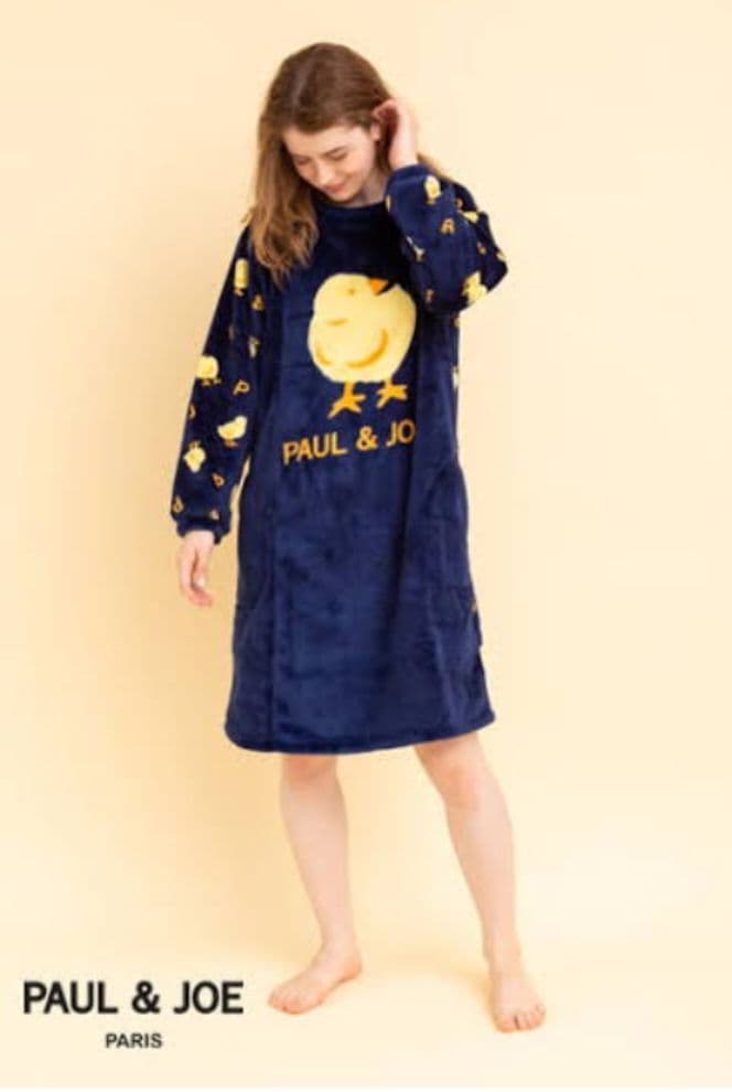 ポール＆ジョー♡ひよこ ♡ふわフリース♡ルームワンピース〈Lサイズ〉【新品】