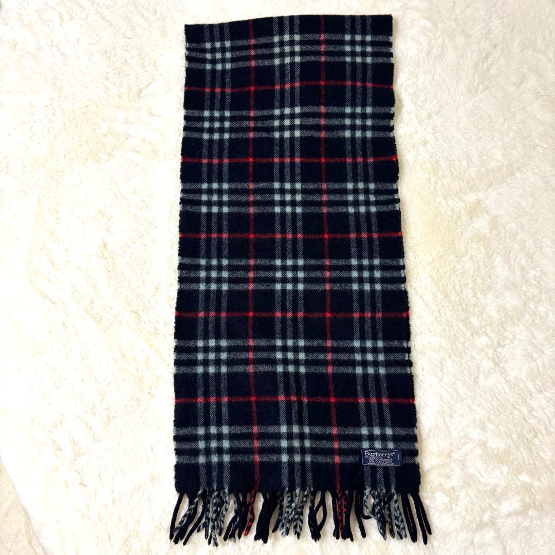 【美品】 Burberry’s カシミヤ100% ノバチェック スコットランド製