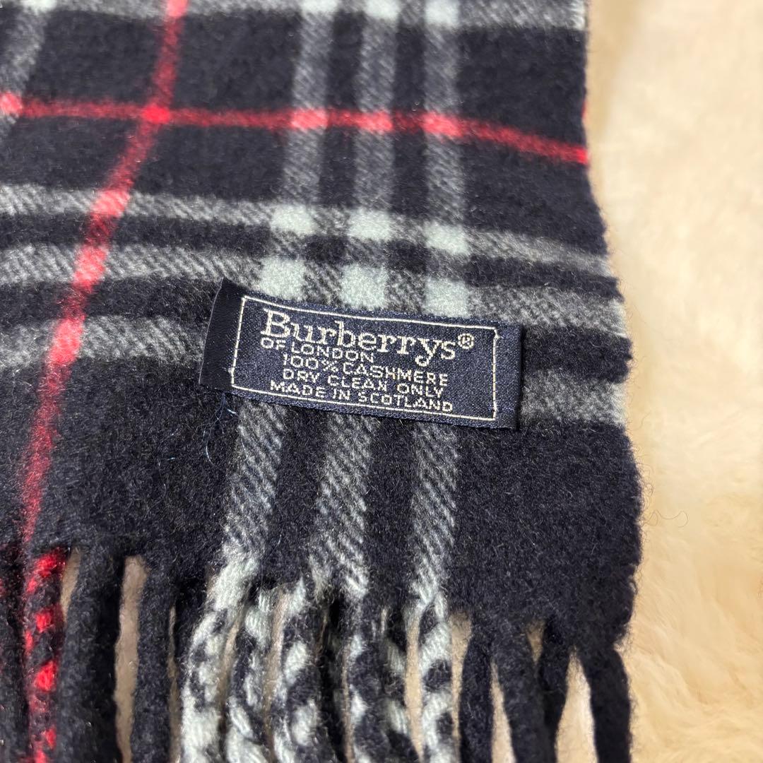 【美品】 Burberry’s カシミヤ100% ノバチェック スコットランド製