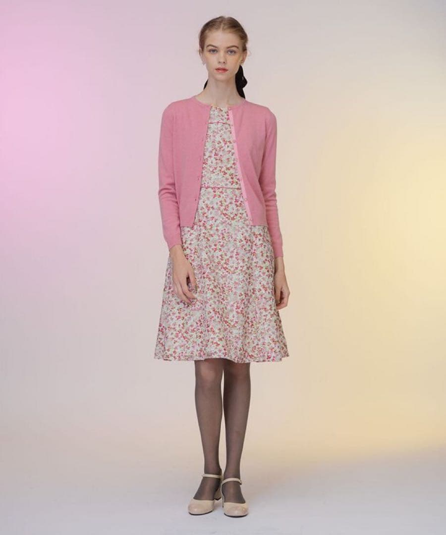TOCCA トッカ　花柄ジャガード　ワンピース　FLEURETTEドレス　4