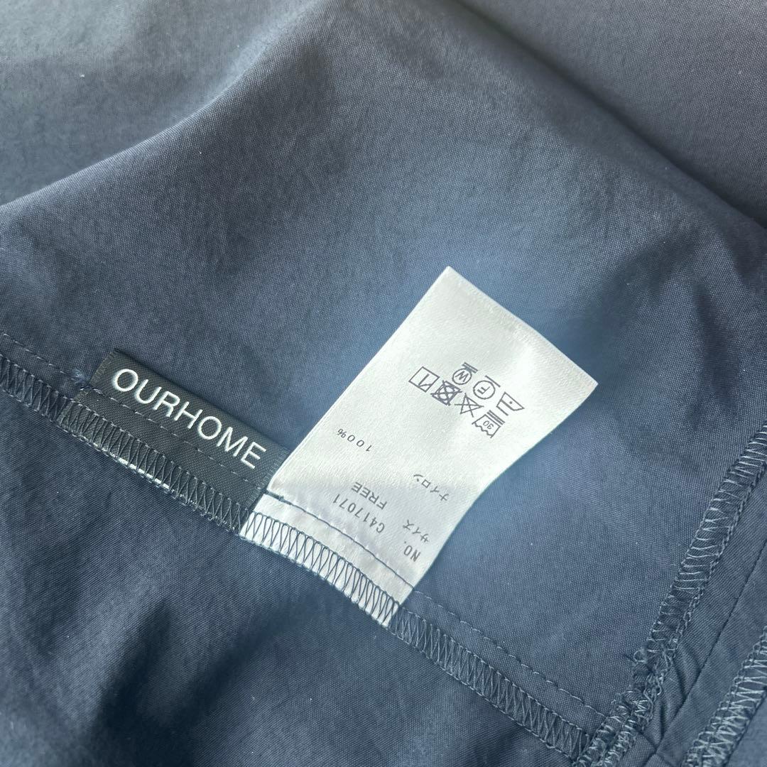 our軽やか素材のギャザーロングスカート　ネイビー