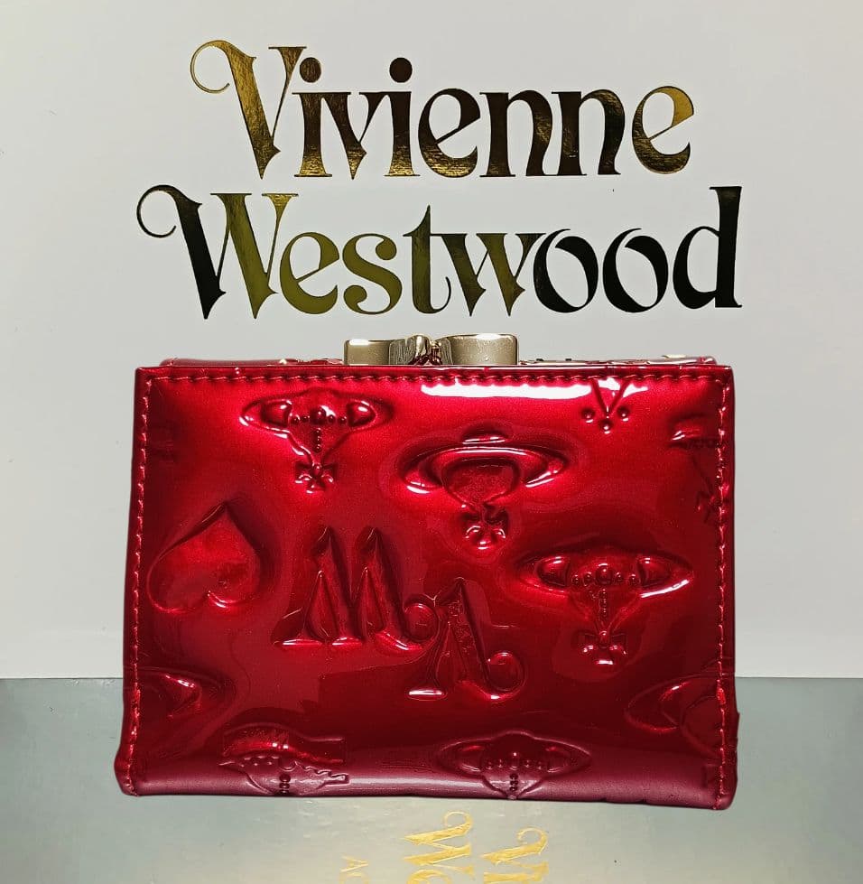 Vivienne Westwood 三つ折財布 エナメル赤 オーブ 新品 正規