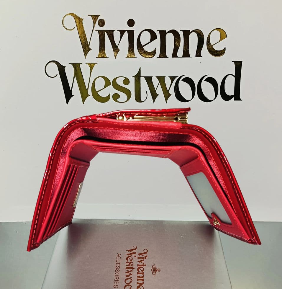 Vivienne Westwood 三つ折財布 エナメル赤 オーブ 新品 正規