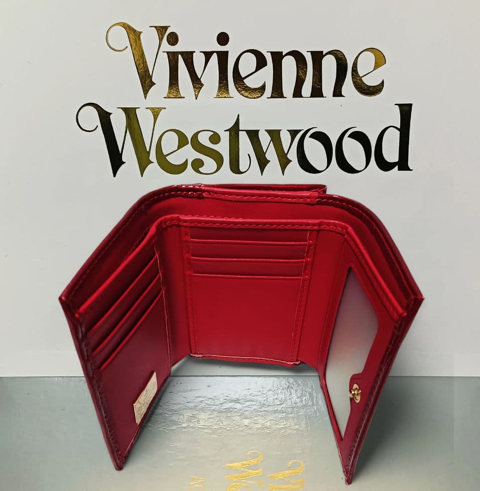 Vivienne Westwood 三つ折財布 エナメル赤 オーブ 新品 正規
