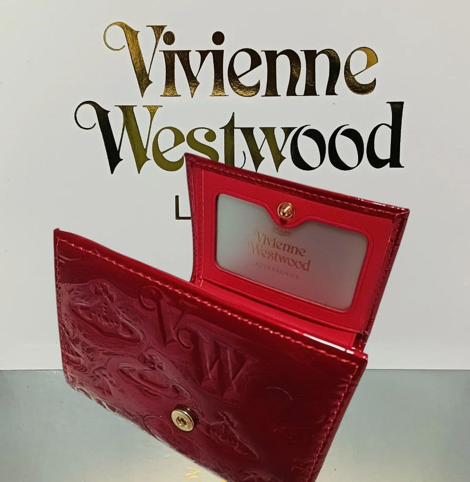 Vivienne Westwood 三つ折財布 エナメル赤 オーブ 新品 正規
