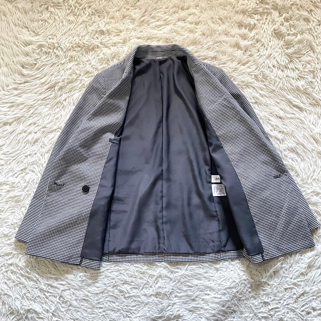 【美品】Mila Omen ダブルジャケット 金ボタン 千鳥柄