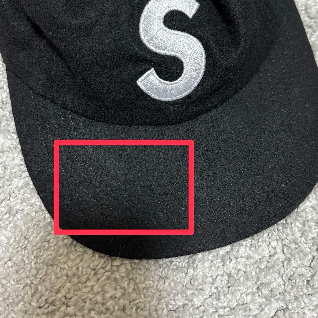 帽子 Supreme Wool S Logo 6-Panel Black