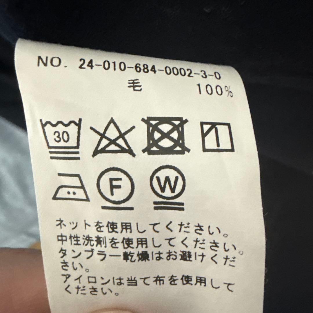 Follダークネイビー ダブルブレスト テーラードジャケット