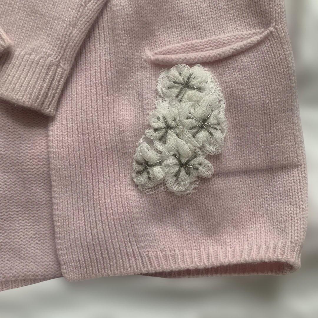 表参道店限定　nanadecor イタリア製　カーディガン 手刺繍