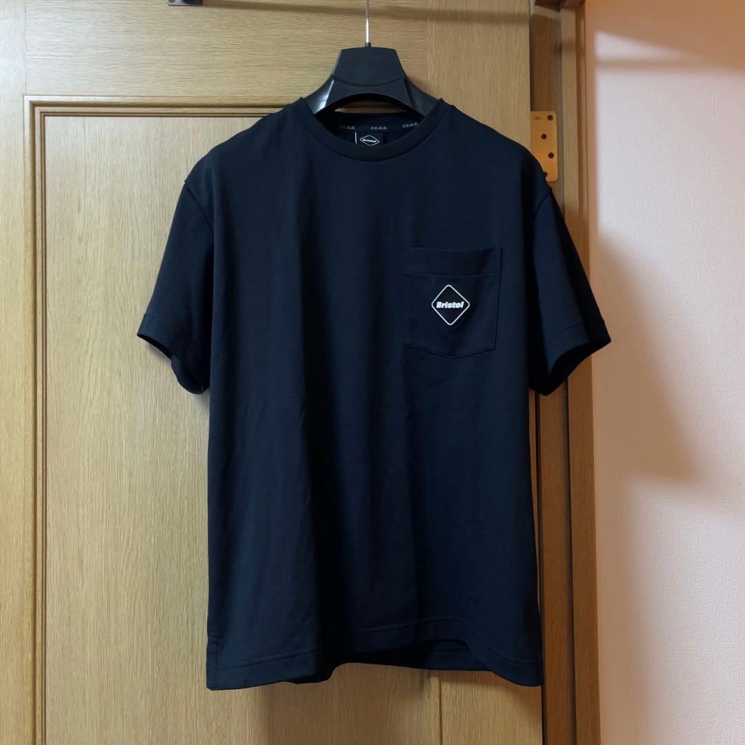 【極美品】 FCRB SEED STITCH POCKET TEE BK L