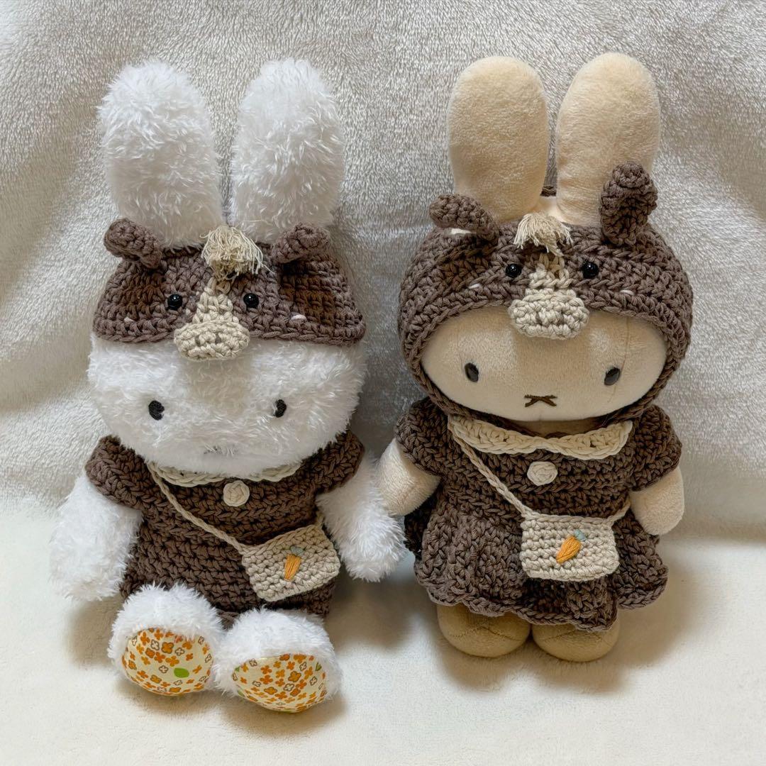 NARA　ほわほわ干支帽子①・服・にんじんバッグ・キキ風セット・麦わら帽子