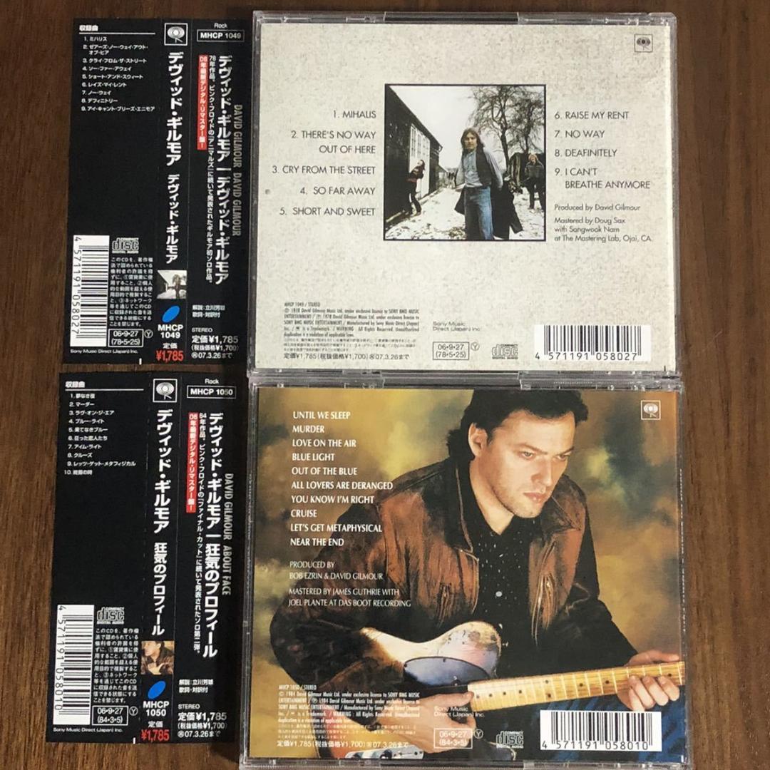 帯付き！国内盤2枚セット！David Gilmour/デヴィッド・ギルモア