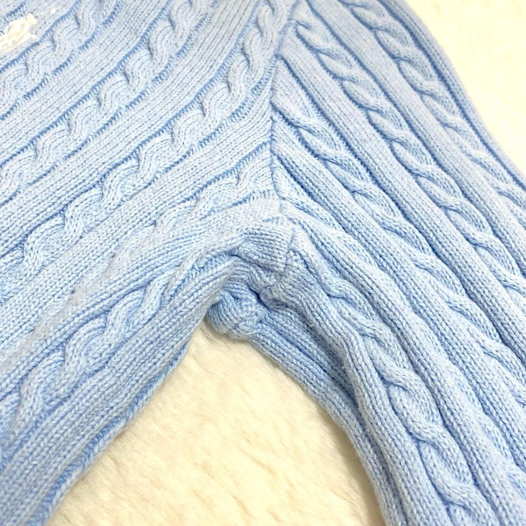 人気✨️ POLO RALPH LAUREN ロゴ 刺繍 ケーブル カーディガン